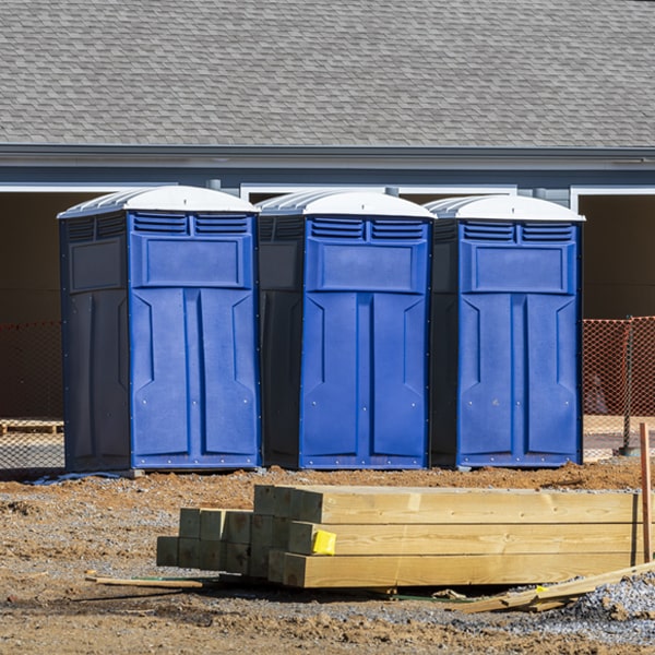 are there any restrictions on where i can place the porta potties during my rental period in Fredericksburg